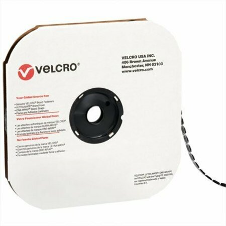 BSC PREFERRED 1-3/8'' - Loop - Black VELCRO Brand Tape - Individual Dots, 600PK S-11703